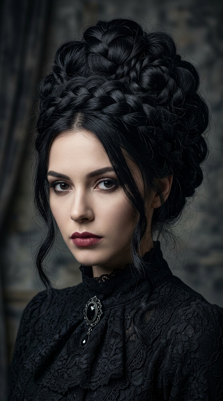 The Victorian Widow Updo