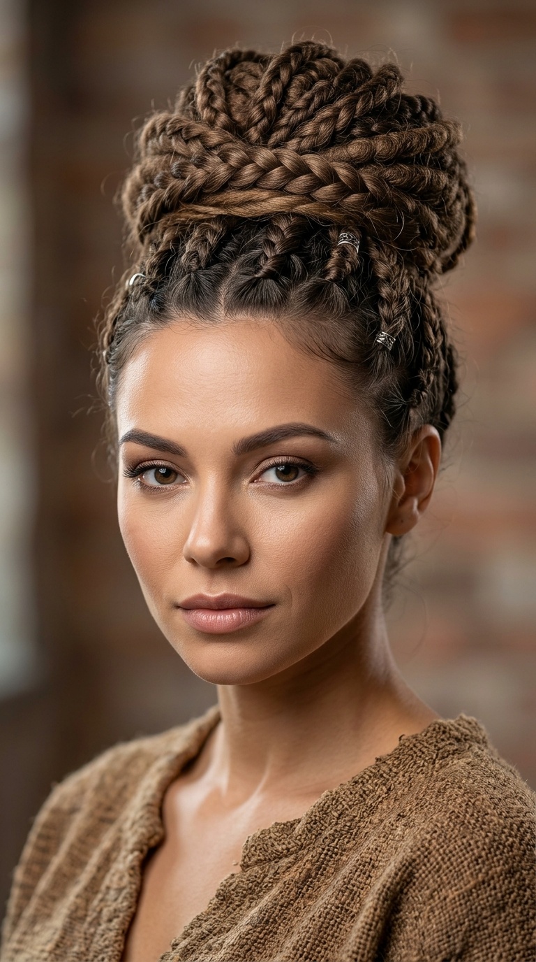 The Viking-Inspired Braided Bun