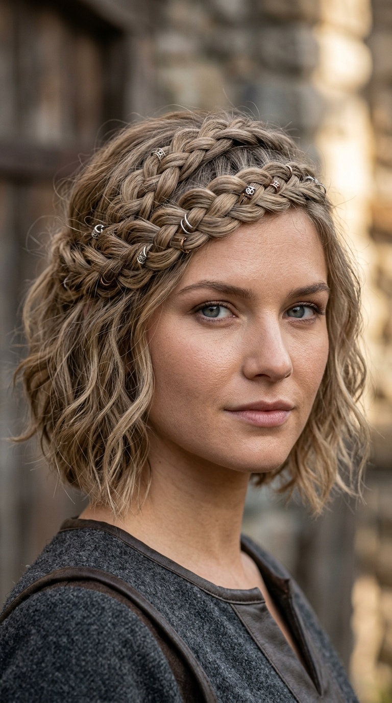 The Viking-Inspired Side Crown