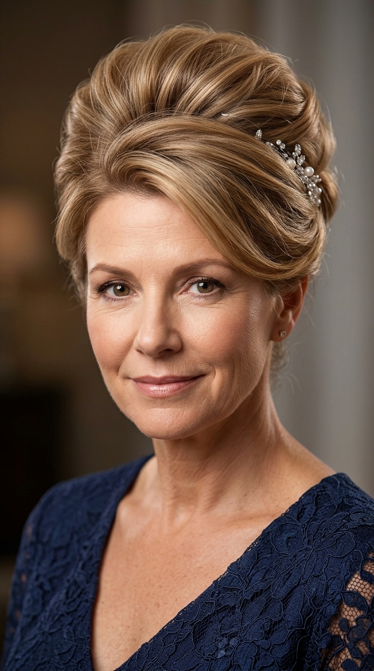 The Voluminous Bouffant Updo