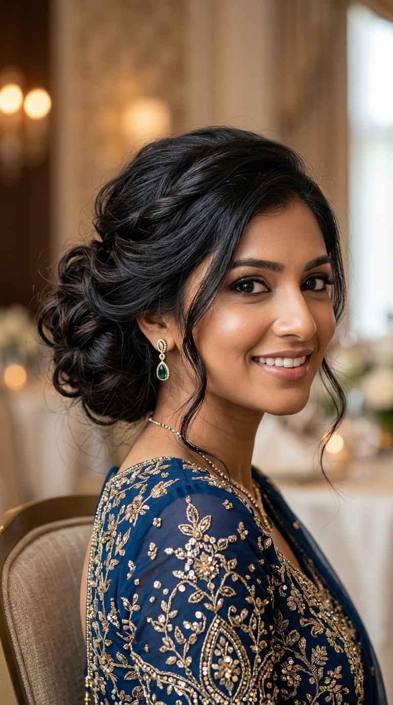 The Voluminous Messy Low Bun