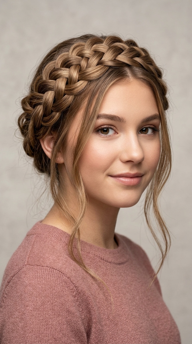 The Waterfall Braid Crown
