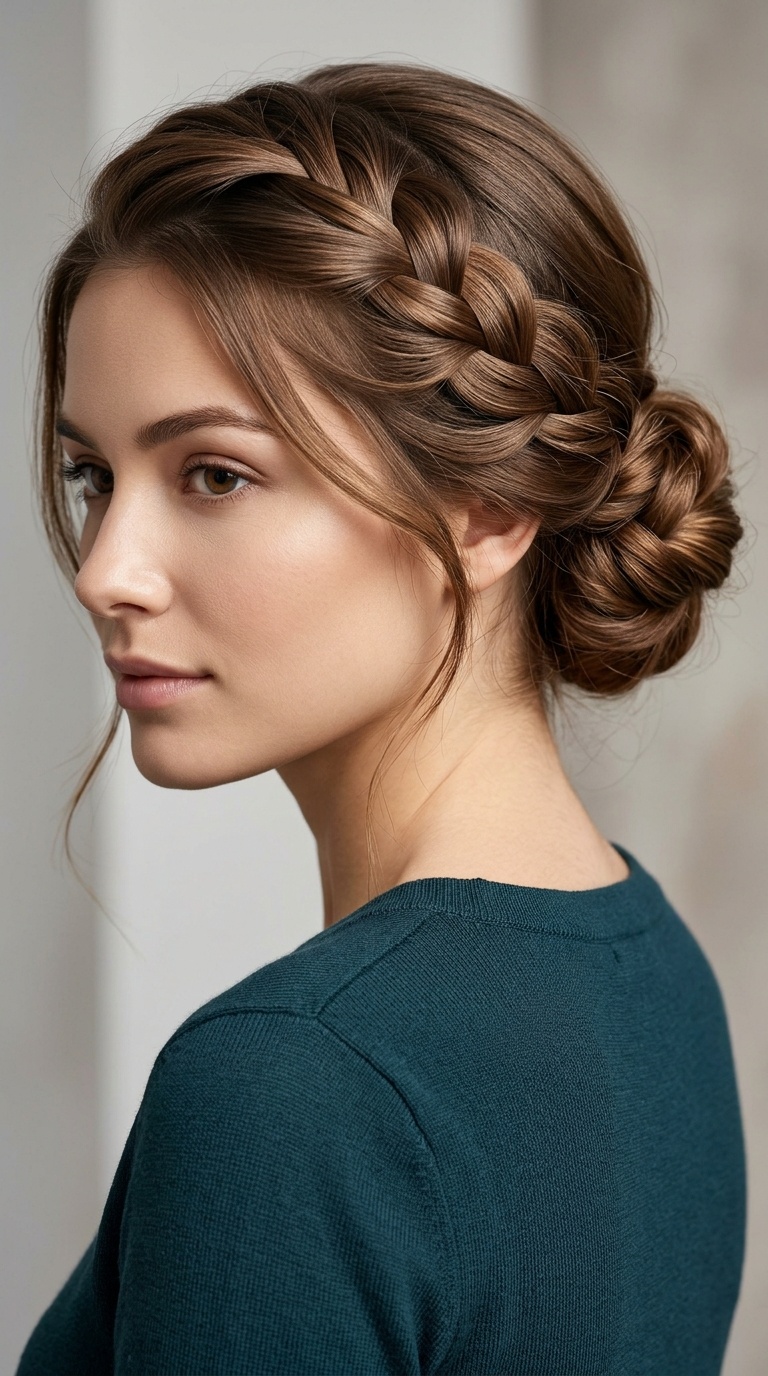 The Waterfall Braid Updo