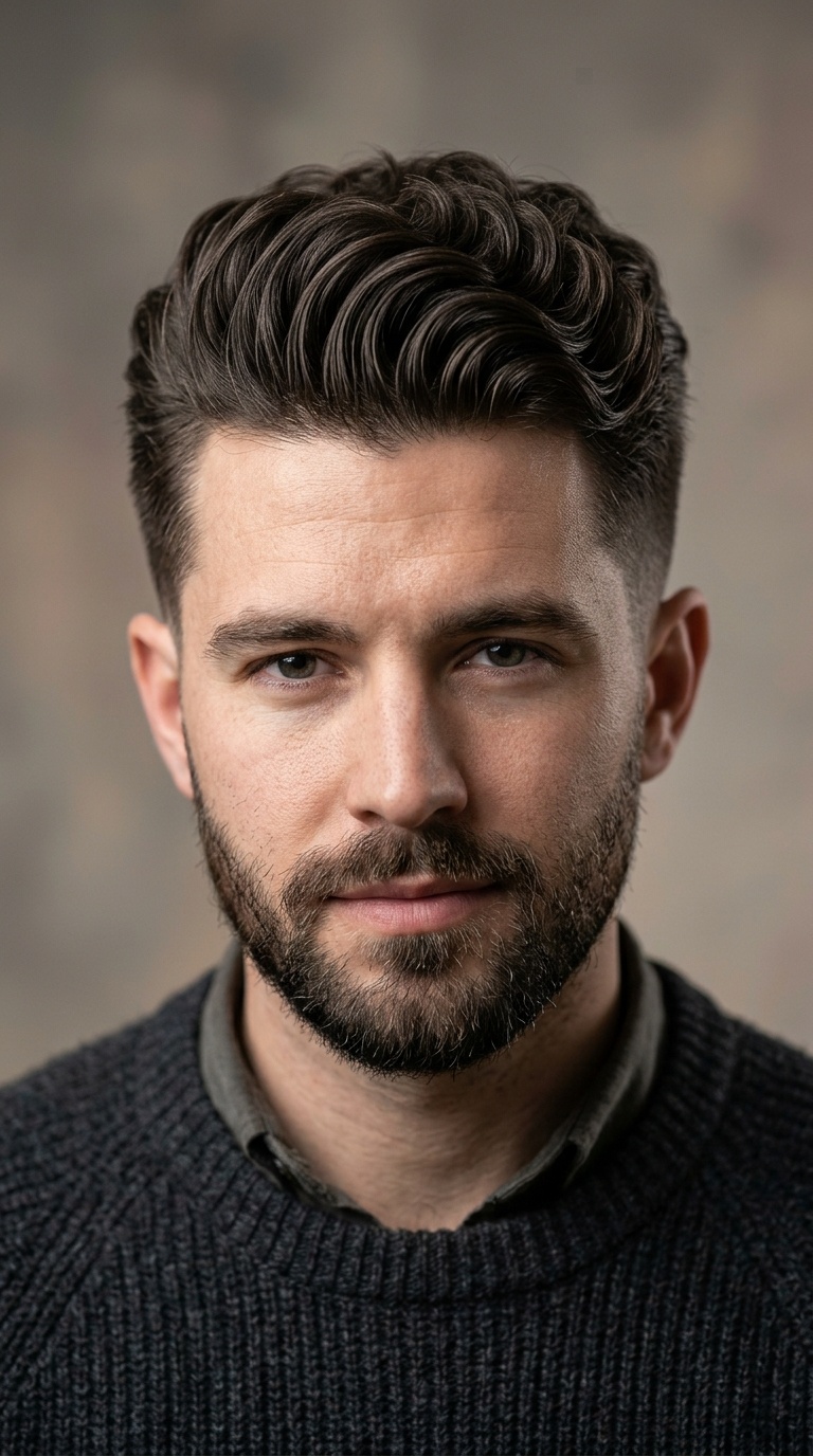 The Wavy Pompadour