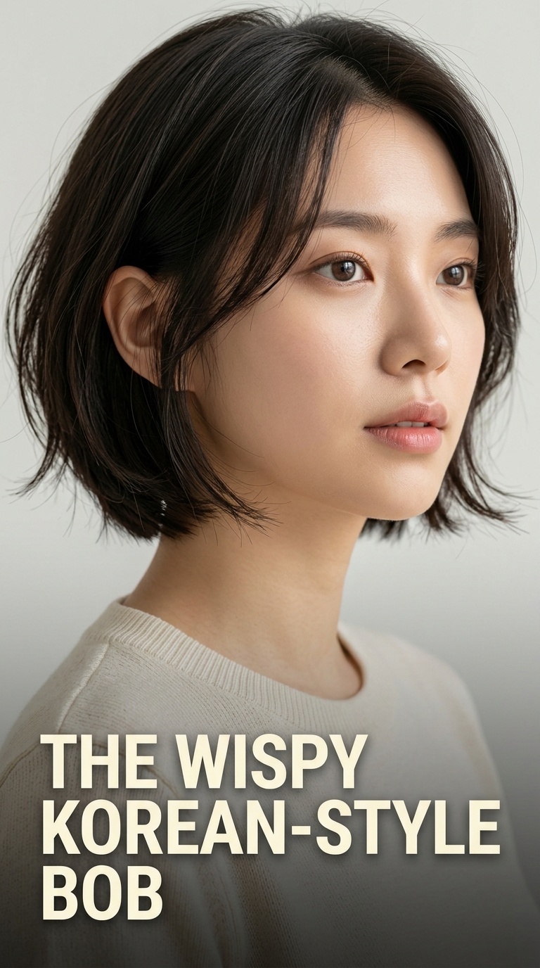 The Wispy Korean-Style Bob