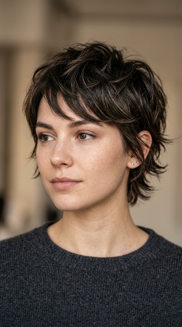 The Wispy Pixie with Choppy Layers