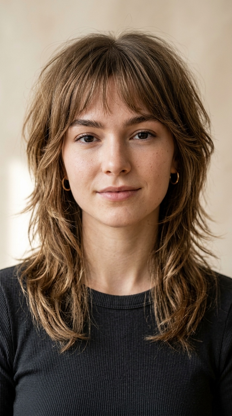 The Wolf Cut with Airy Micro-Fringe