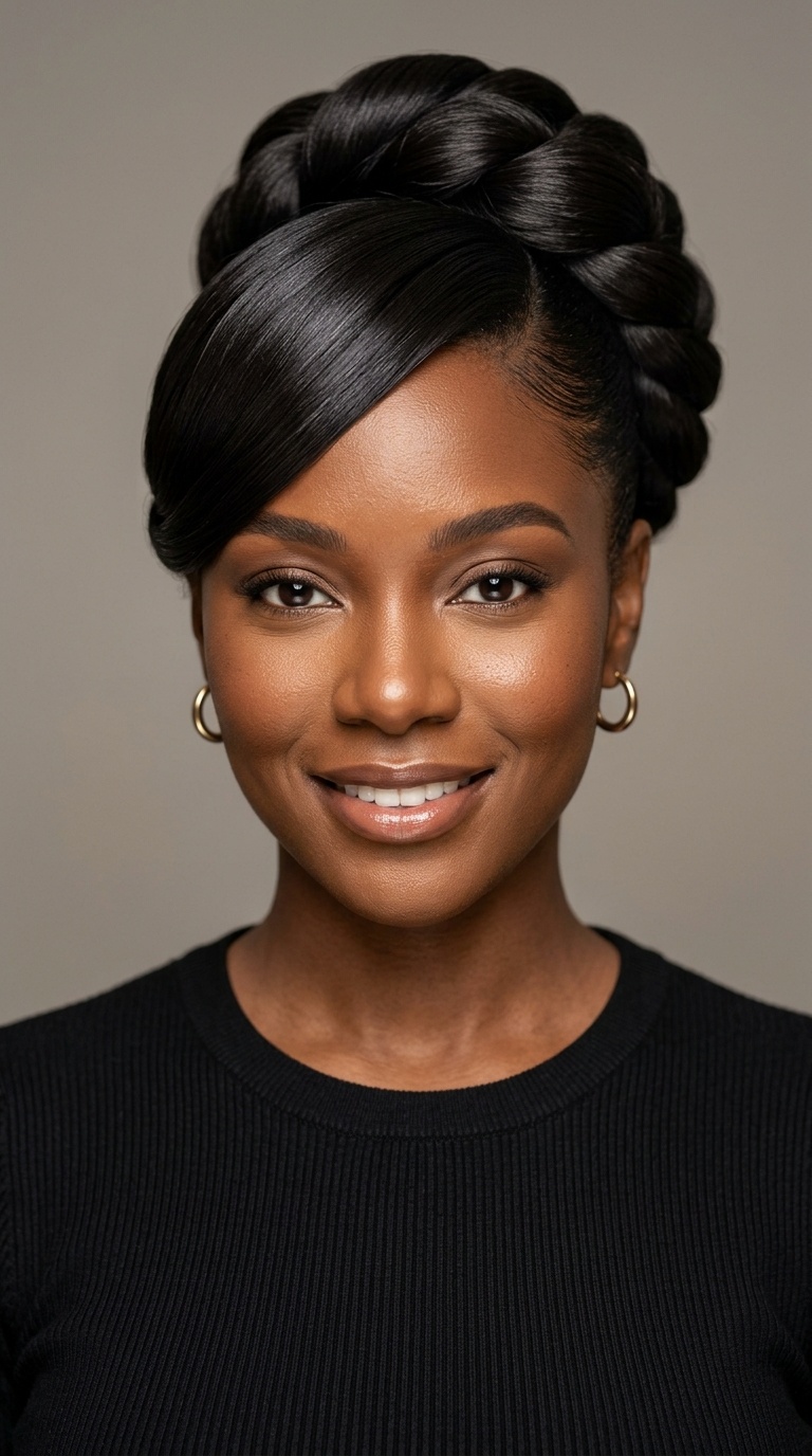 The Wrap-Around Bun with Silk Finish Swoop