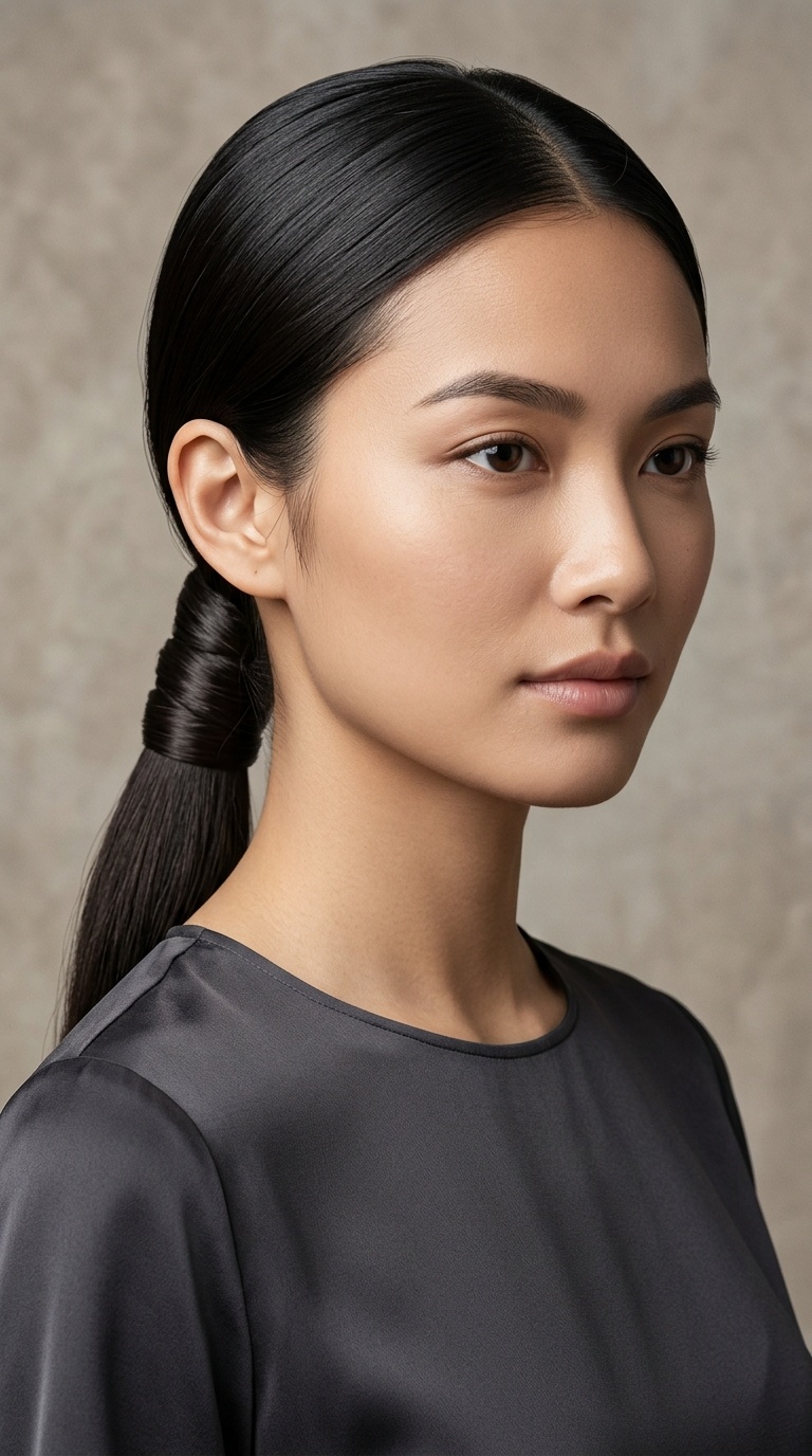 The Wrapped Low Ponytail