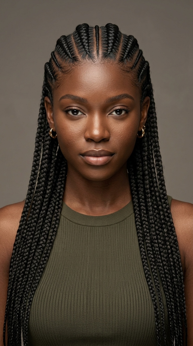 Thick and Thin Alternating Braids