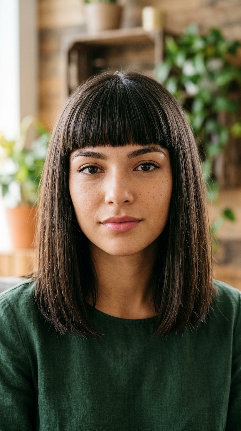 Thick Blunt Fringe