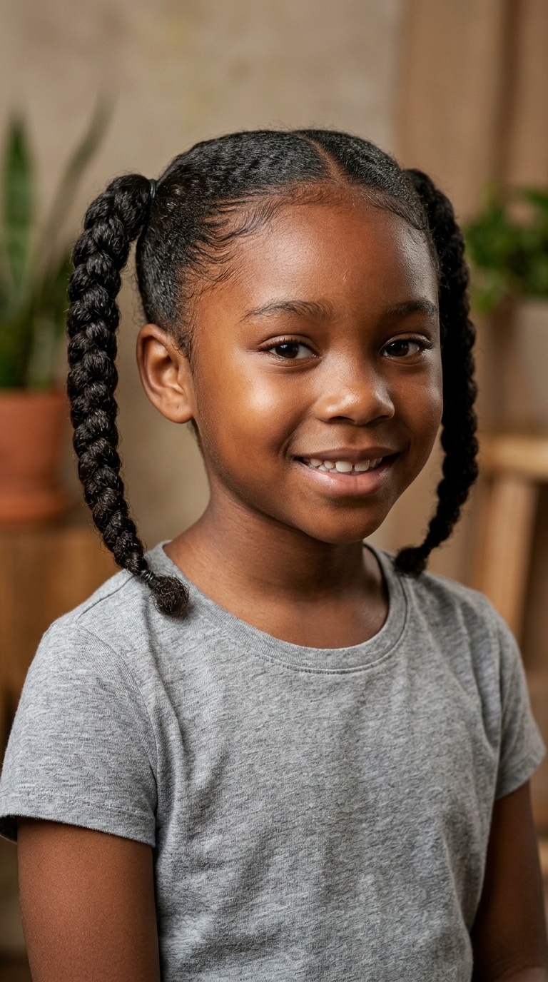 Three-Strand Plait Pigtails
