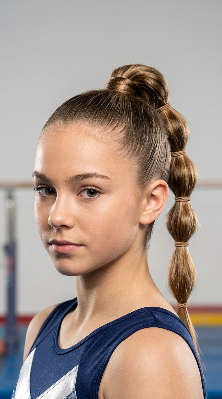 Tight Bubble Braid Ponytail