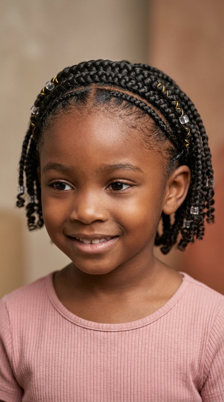 Tiny Crown Braids