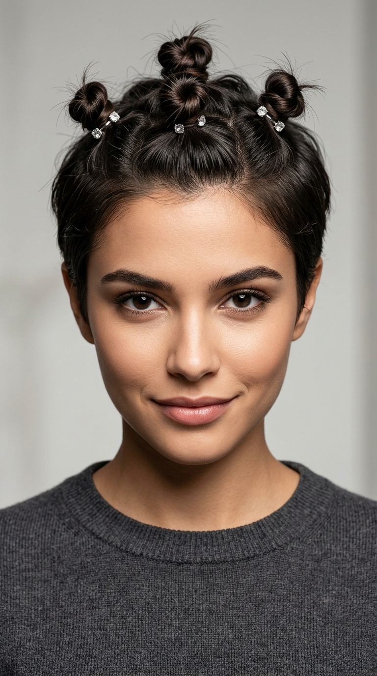 Tiny Top-Knot Accents