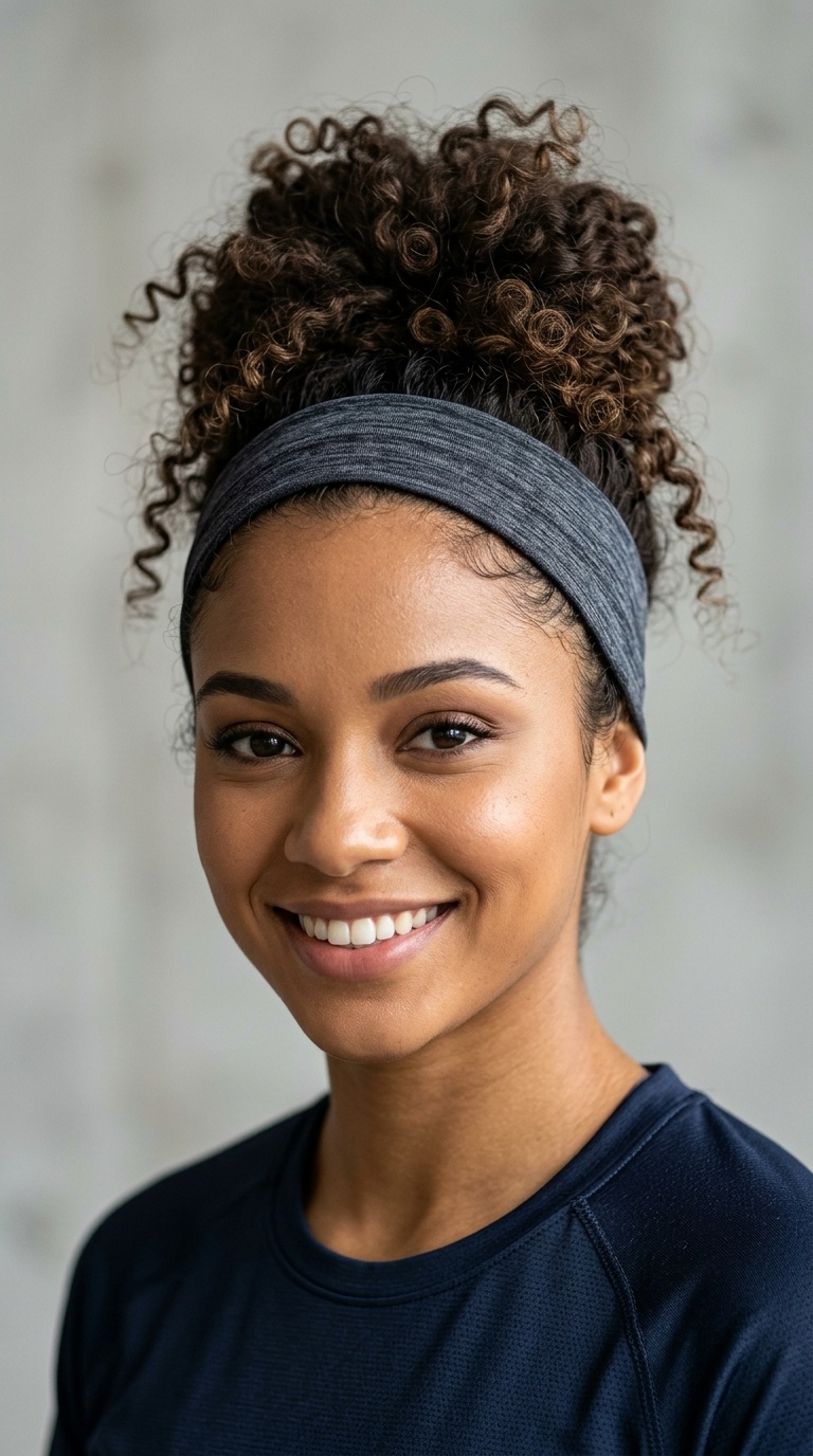 Top-Knot with Wide Headband