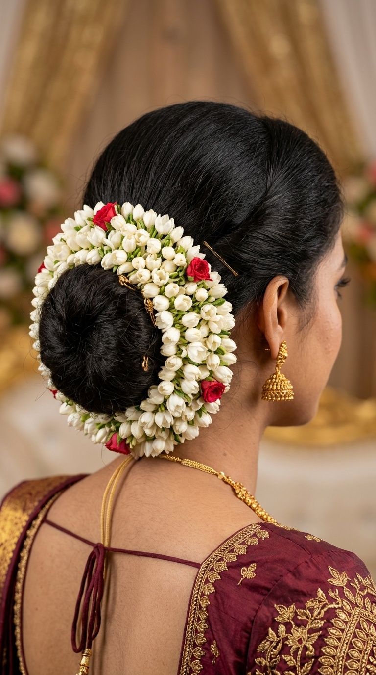 Traditional Gajra Bun