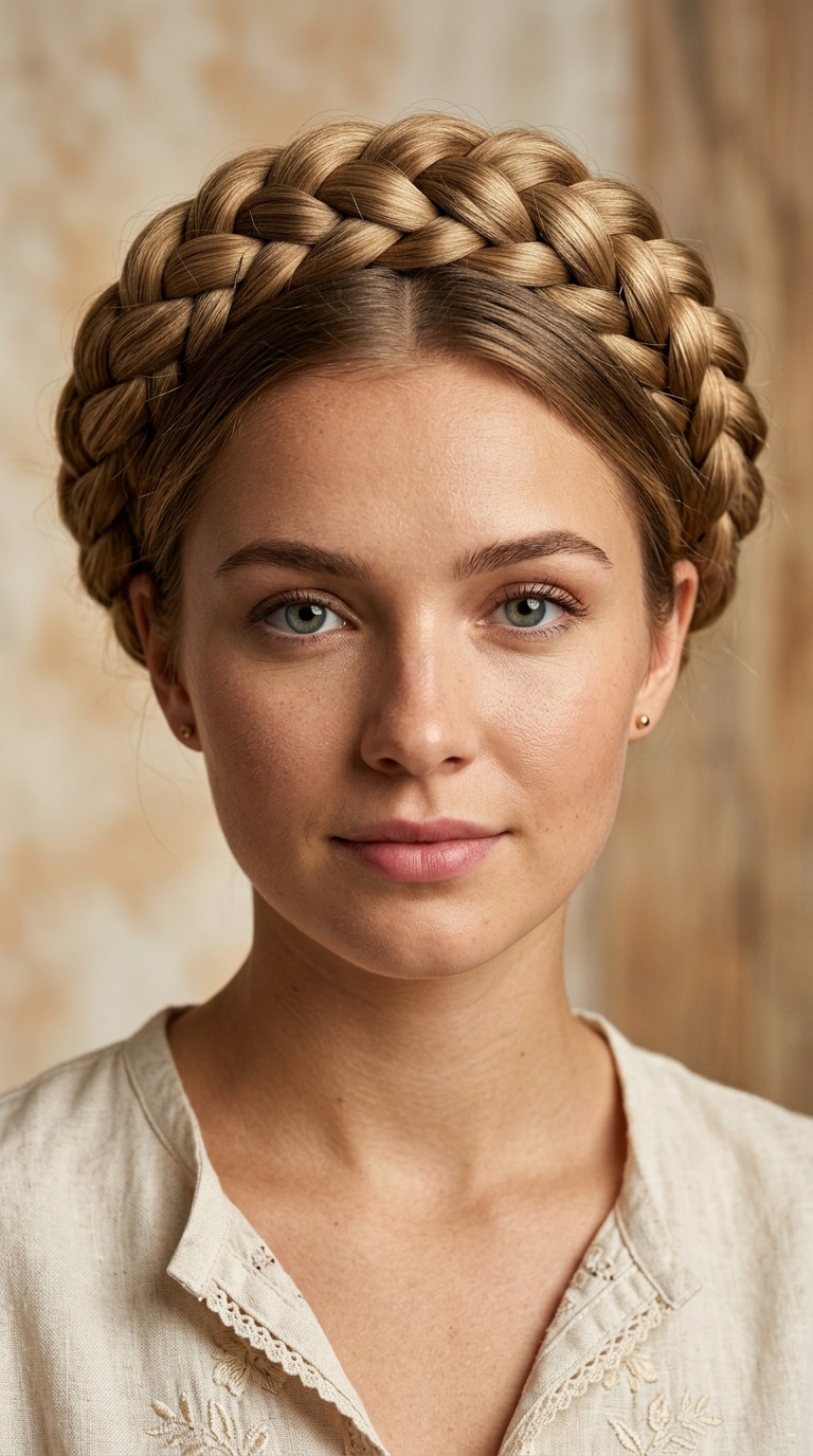 Traditional Milkmaid Braids