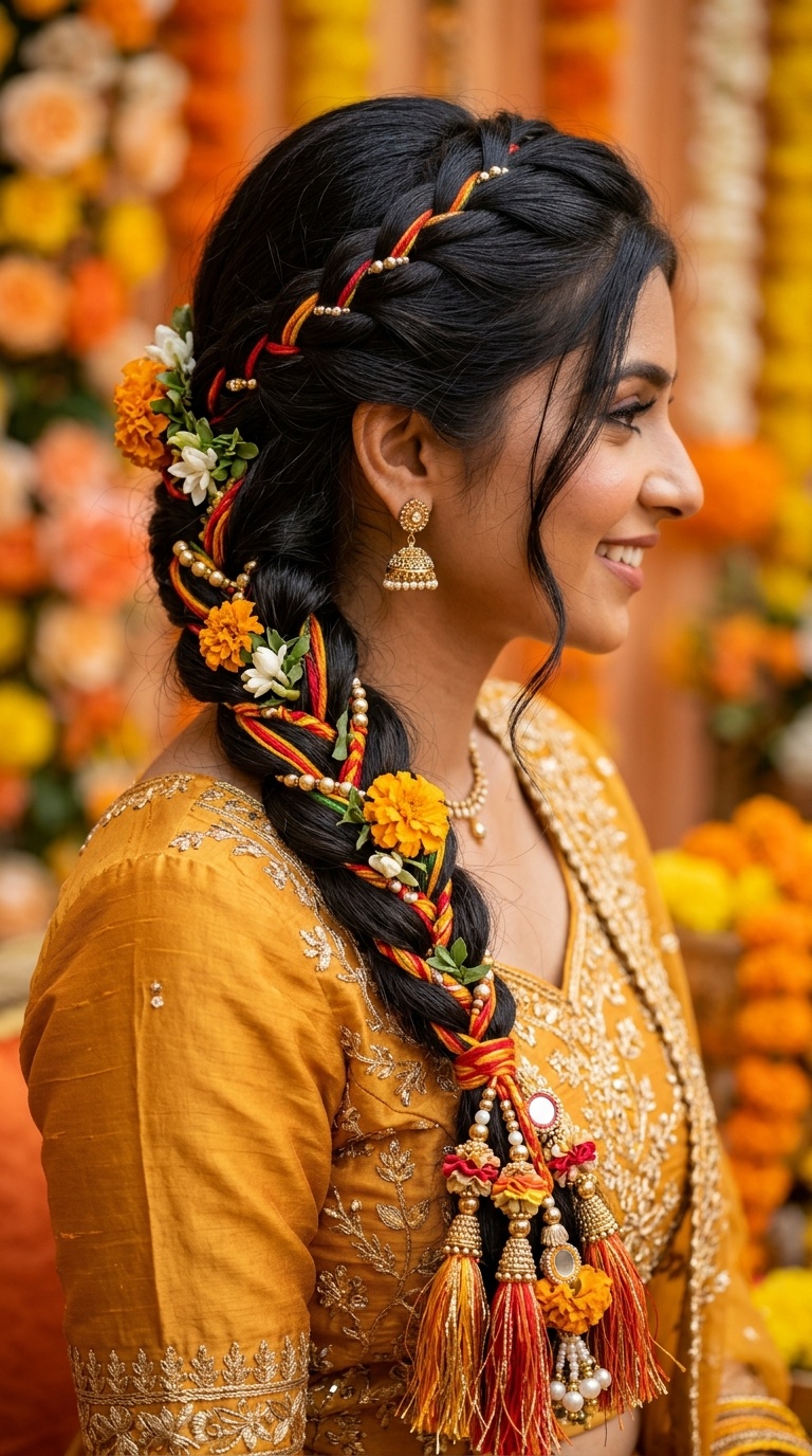 Traditional Parandi Style Braid