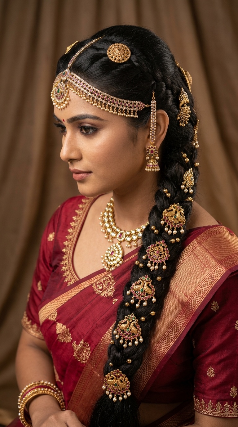 Traditional Temple Jewelry Braid