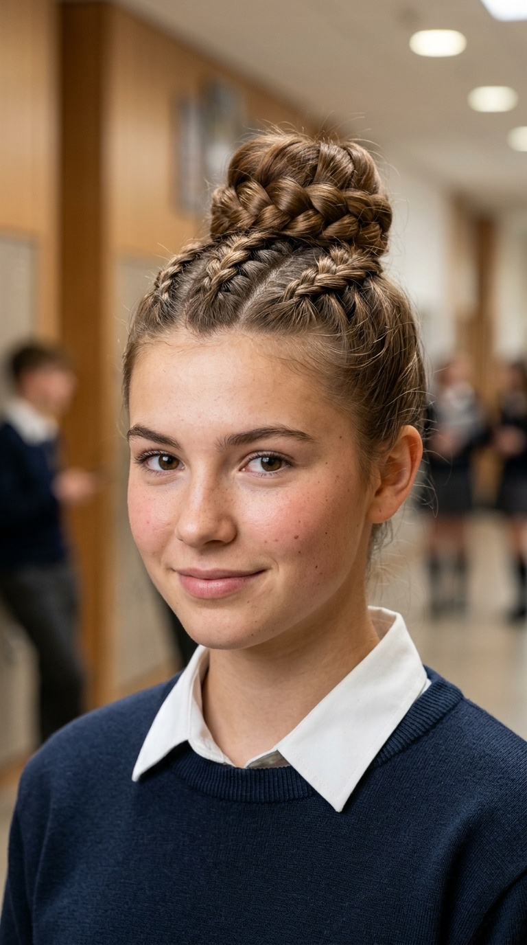 Triple Braided Bun