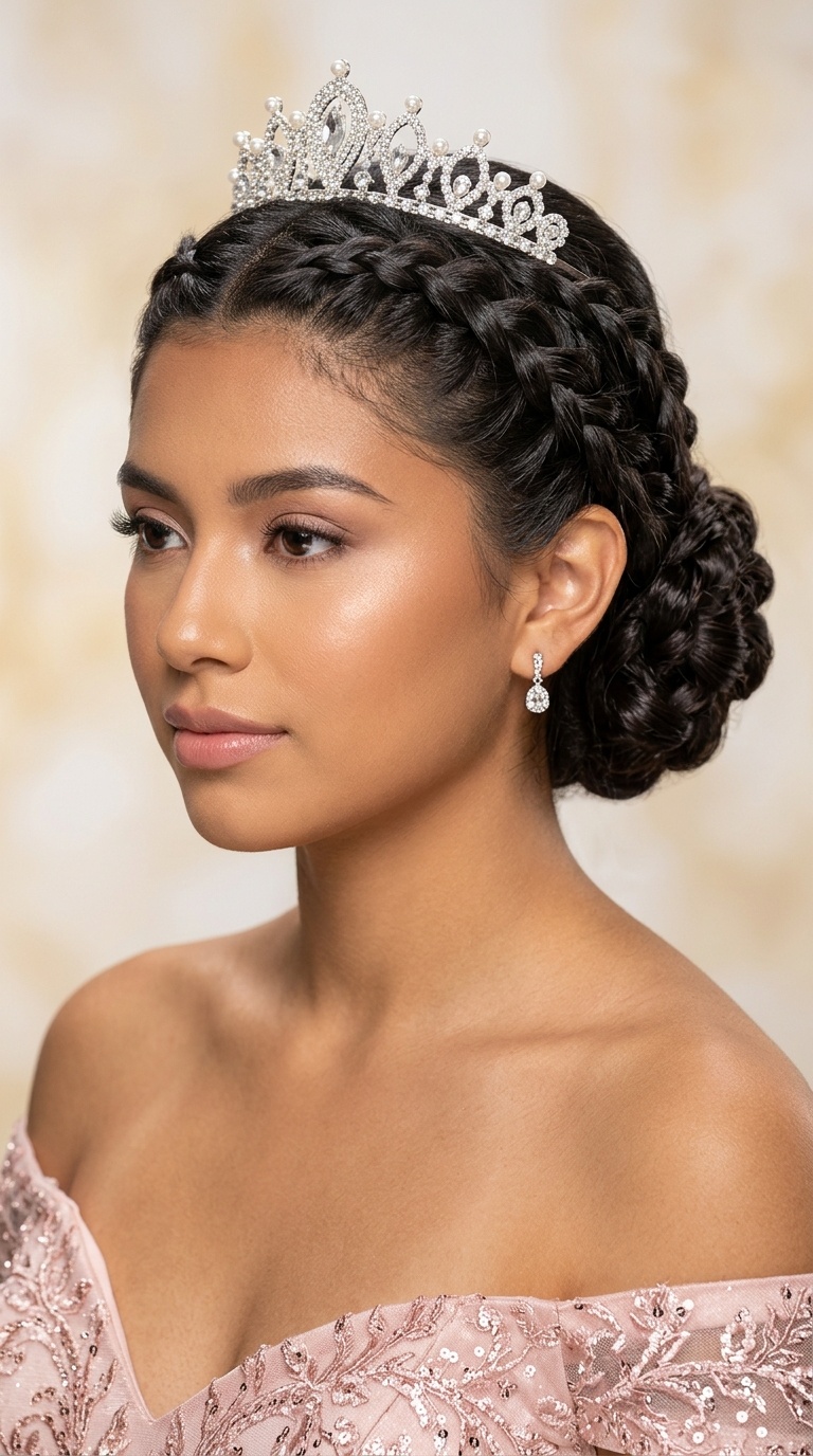 Triple Braided Updo