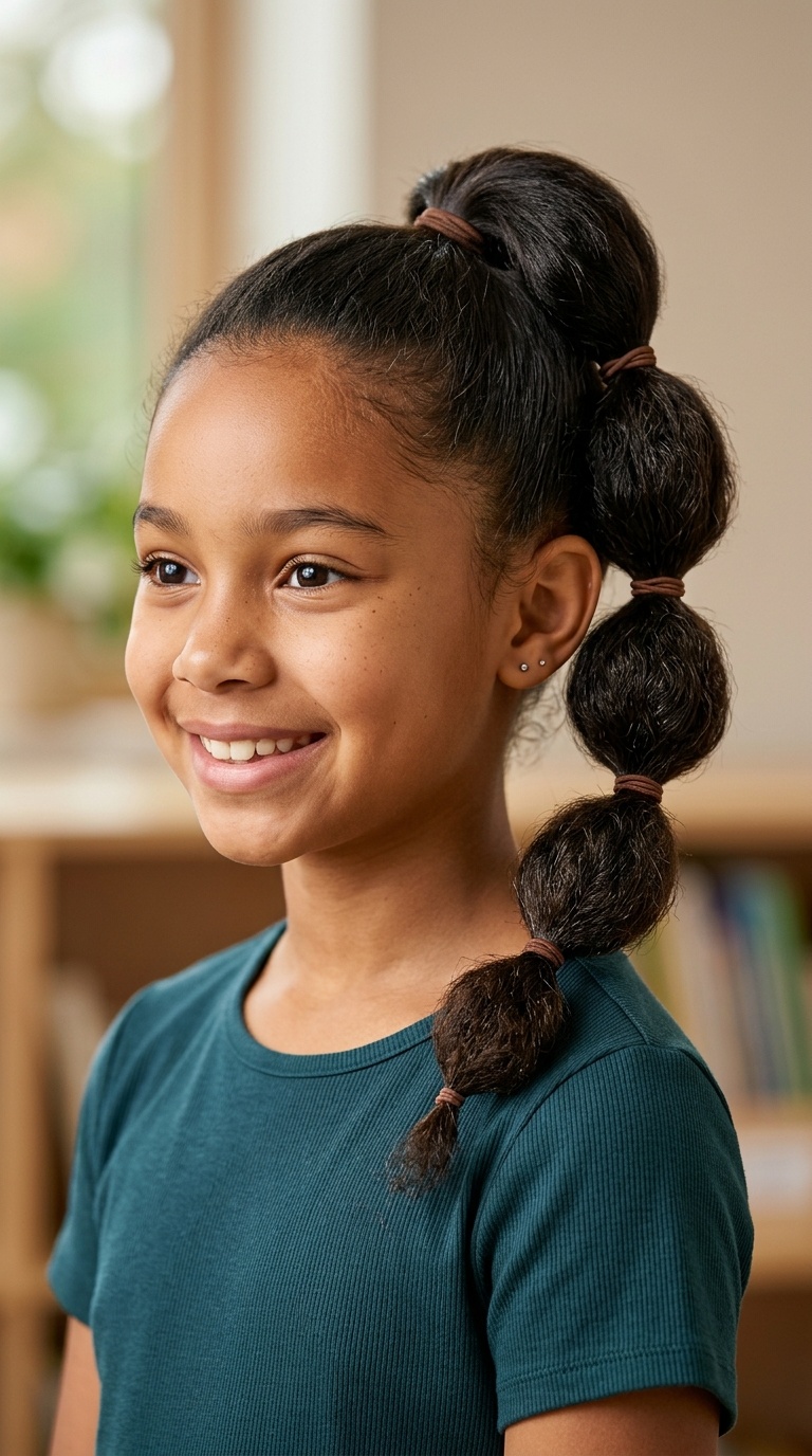 Triple Bubble Ponytail