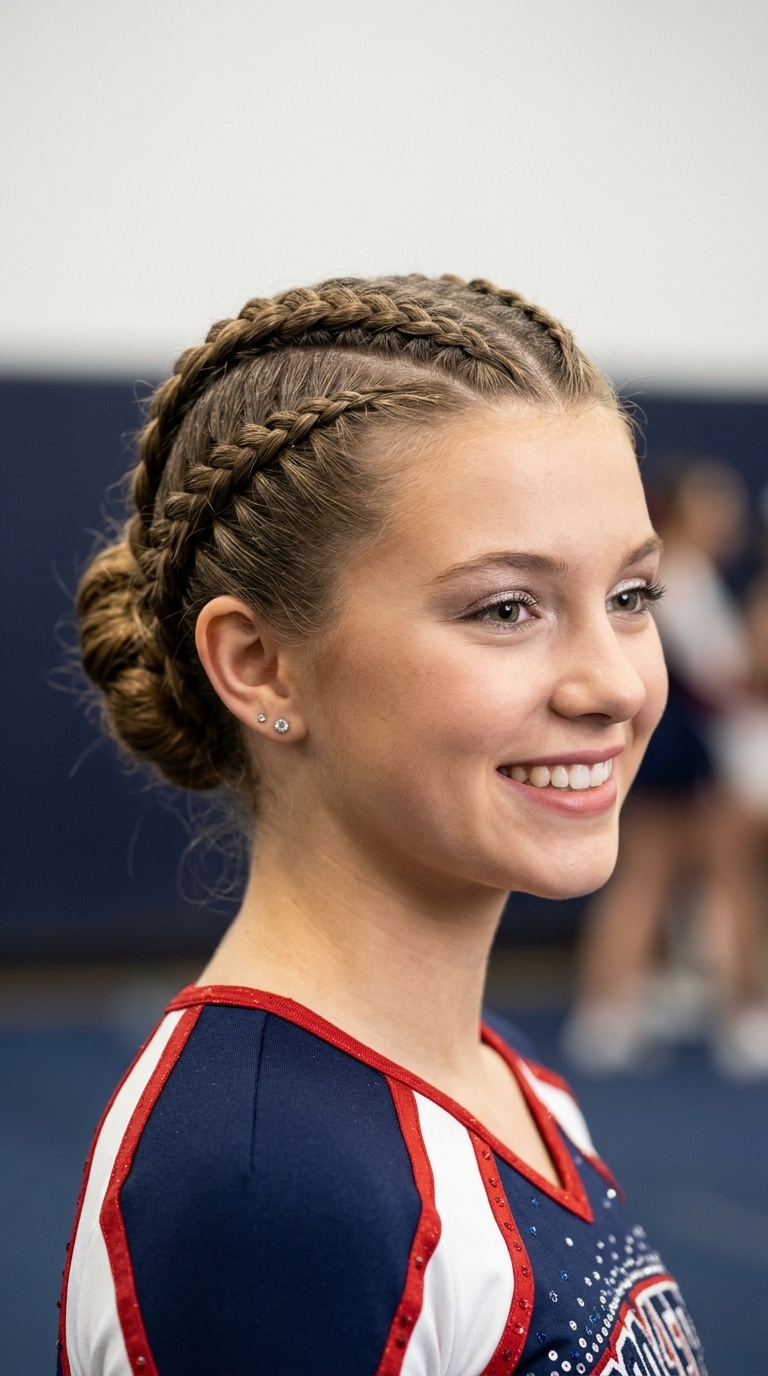 Triple French Braid Updo