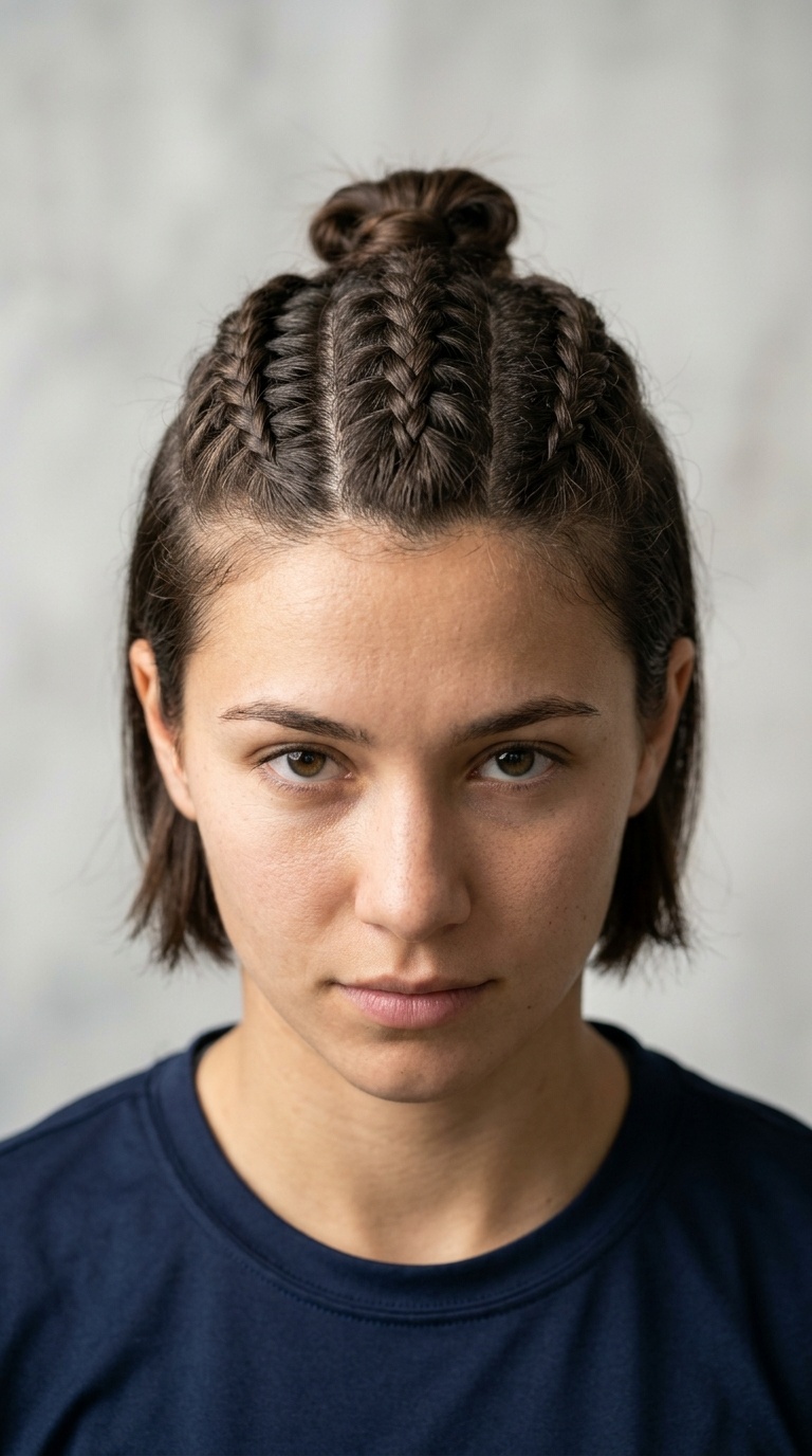 Triple French Braids