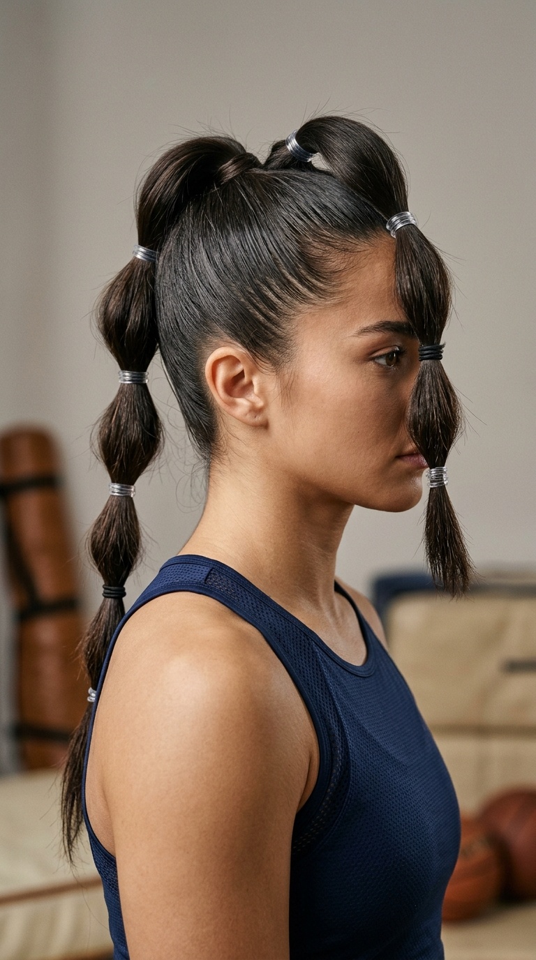 Triple Ponytail Segments