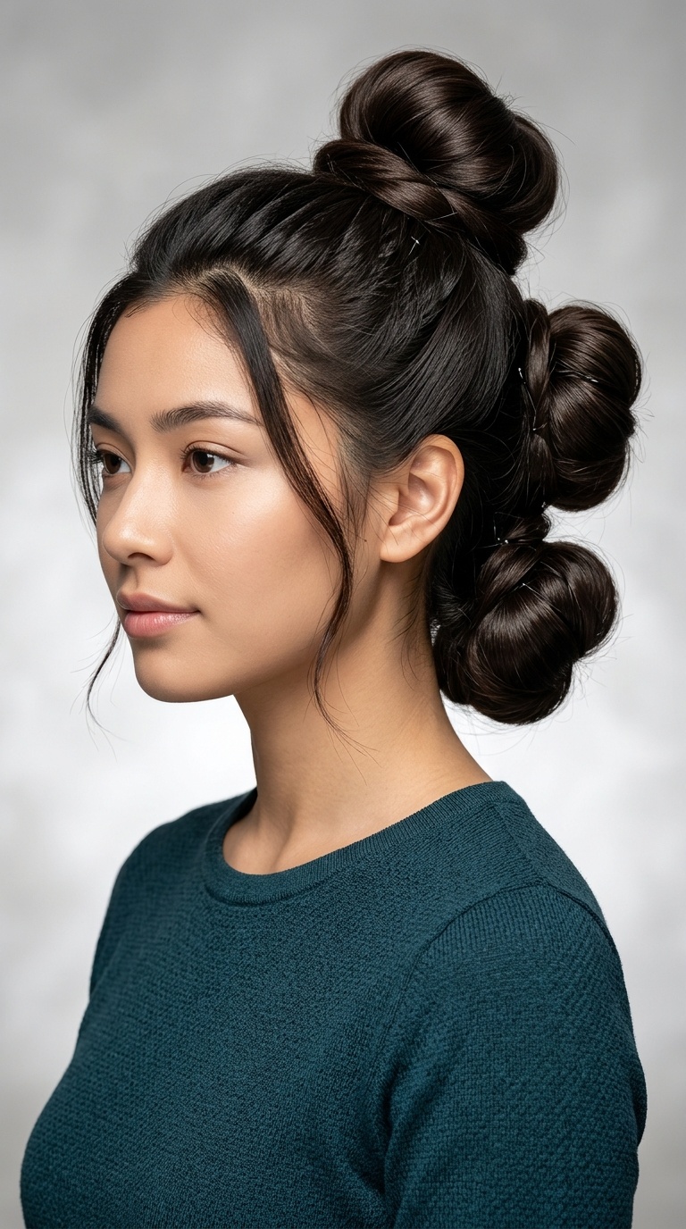Triple-Stacked Buns
