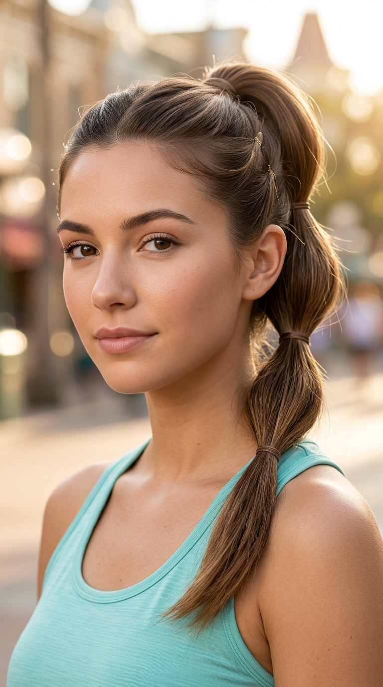 Triple Stacked Ponytail