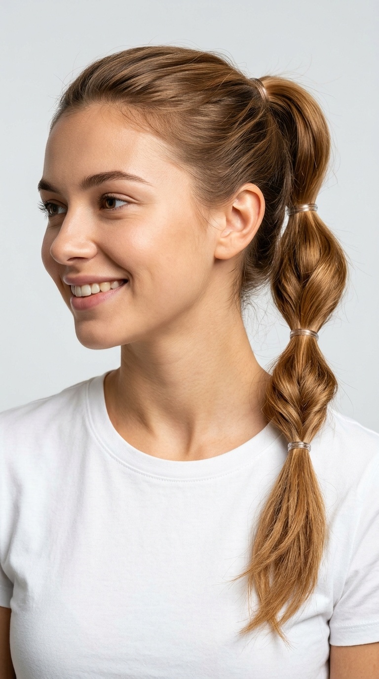 Triple Stacked Ponytails