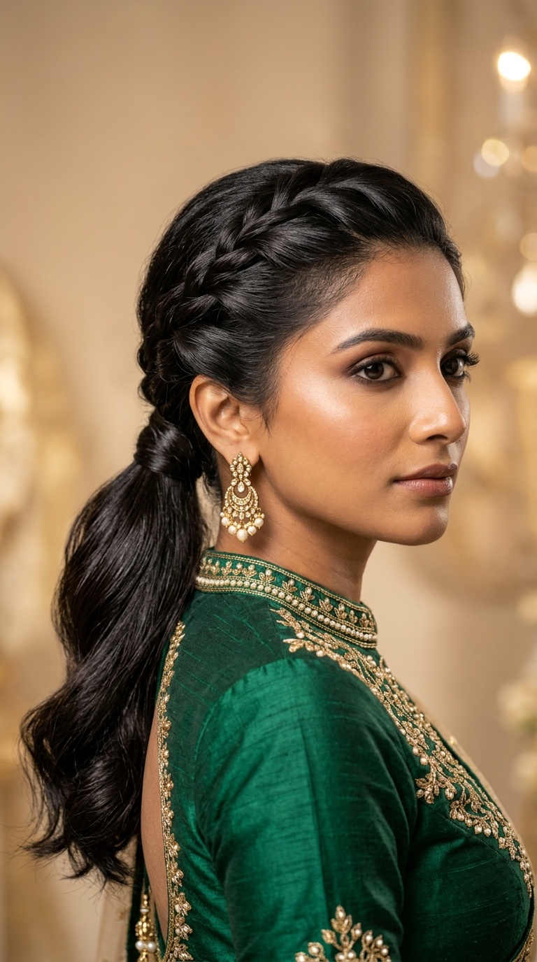 Triple-Twist Low Ponytail