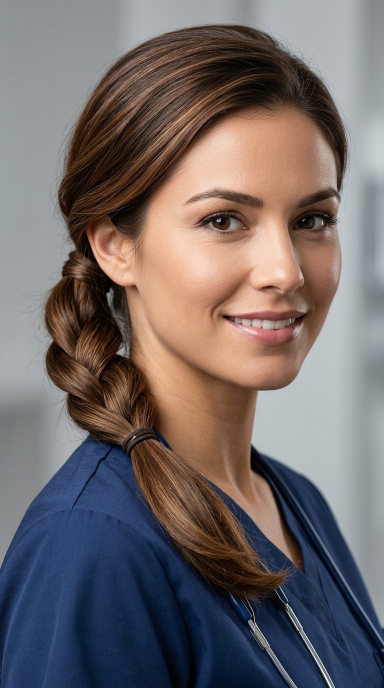 Triple Twisted Low Ponytail