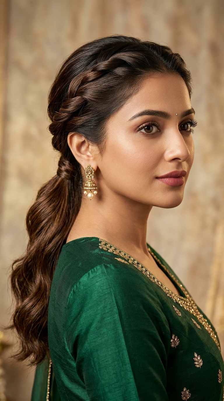 Triple Twisted Low Ponytail