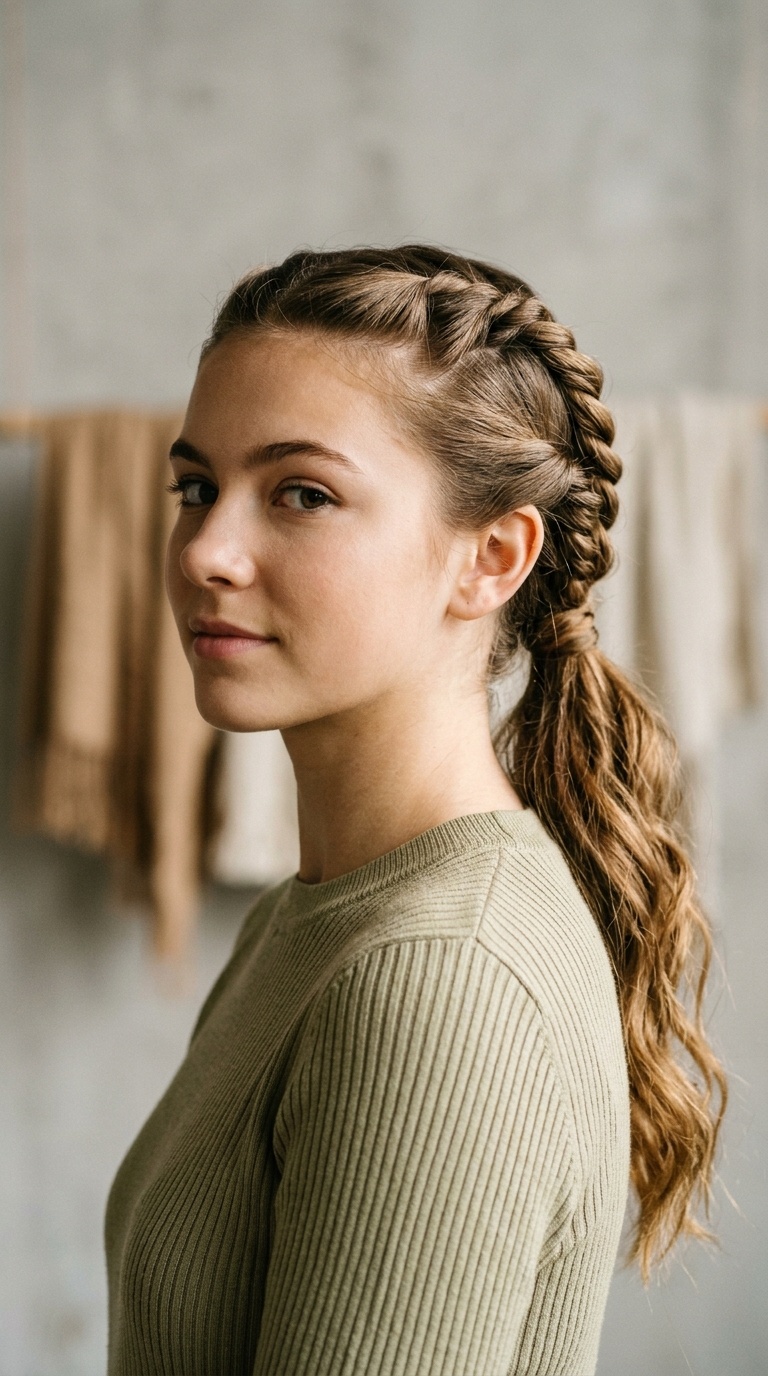 Triple Twisted Ponytail