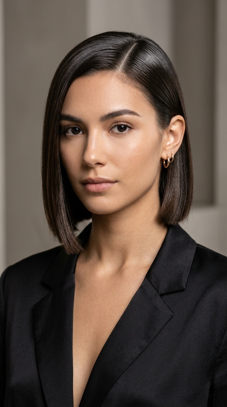 Tucked-Behind-Ear Glass Hair