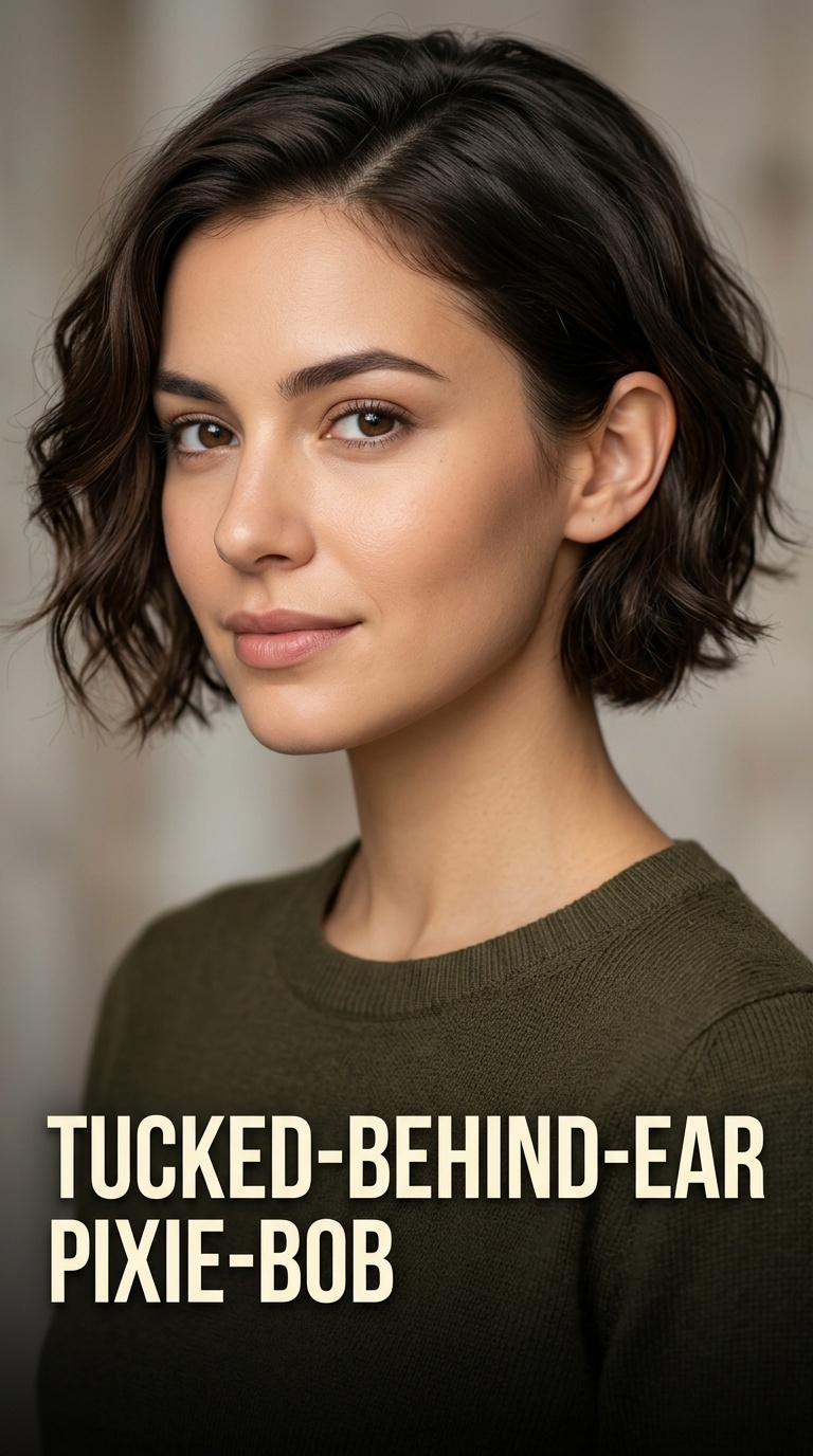 Tucked-Behind-Ear Pixie-Bob