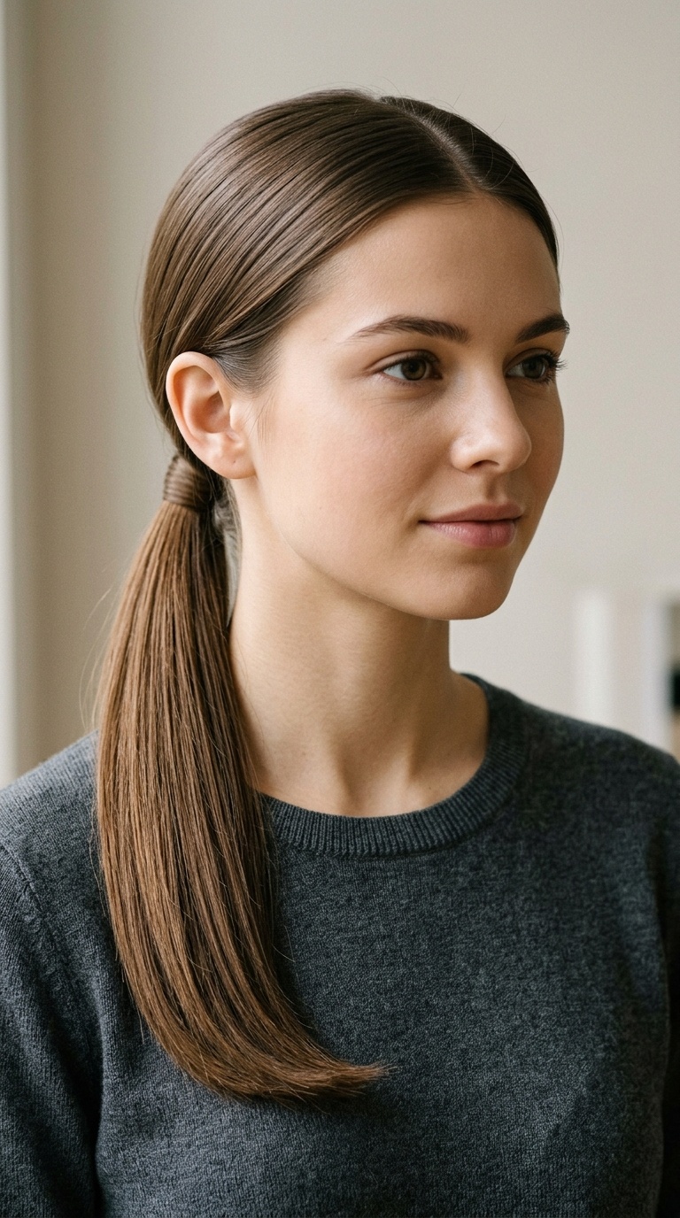 Tucked-Behind-The-Ear Low Pony