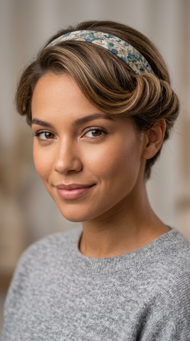 Tucked Hairband Roll