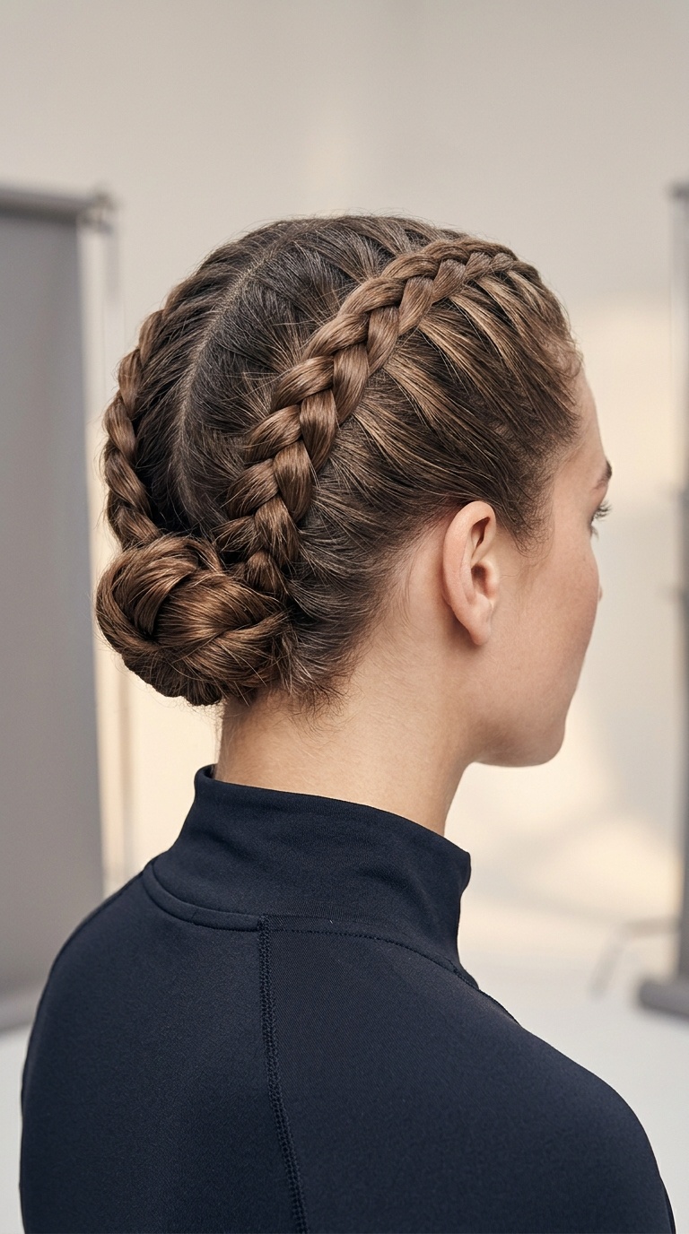 Tucked-In French Braids