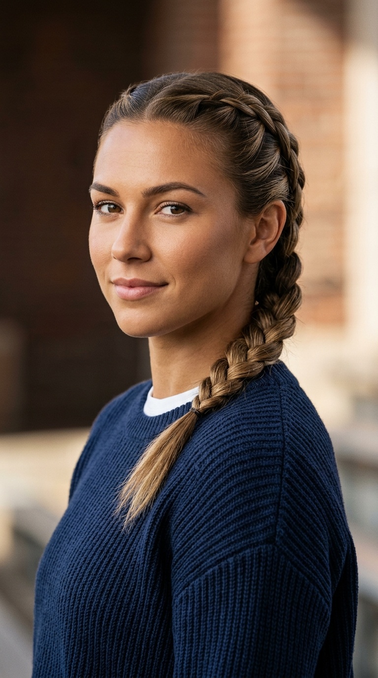 Tucked-In Low Braid