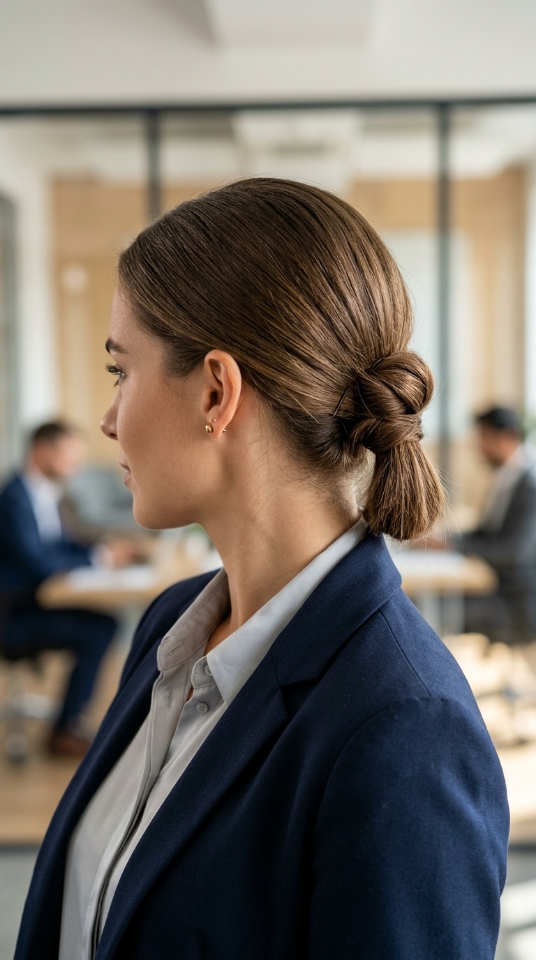 Tucked-In Low Ponytail