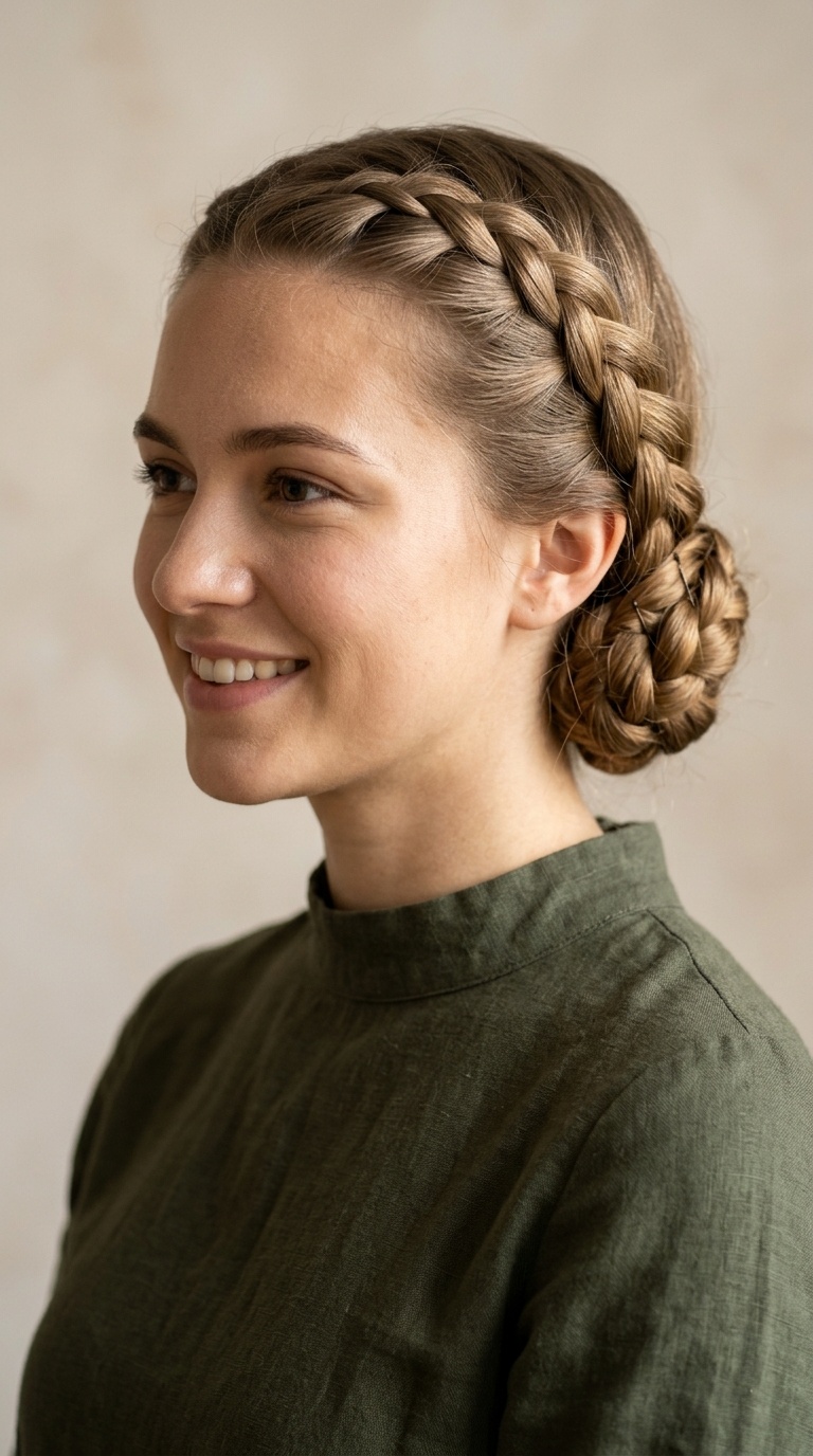 Tucked Under Braid