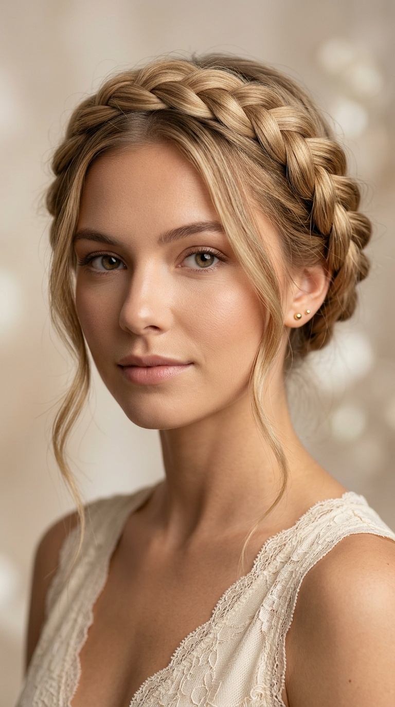 Tucked-Under Braid Halo