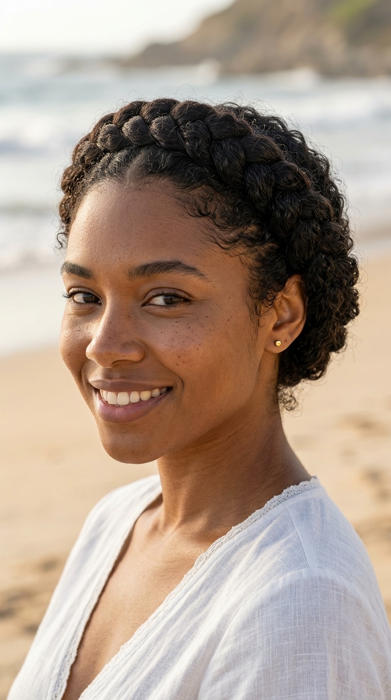 Tucked Under Halo Braid