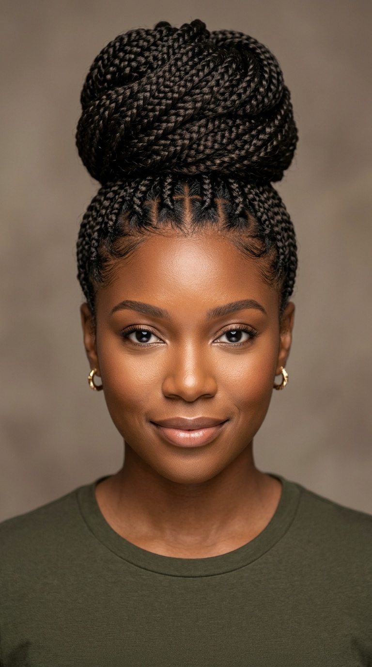 Twisted Braided Donut Bun