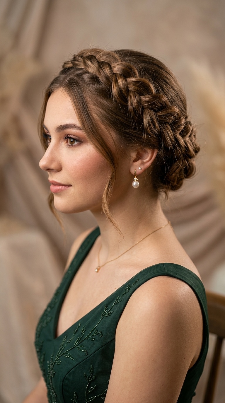 Twisted Crown Braid