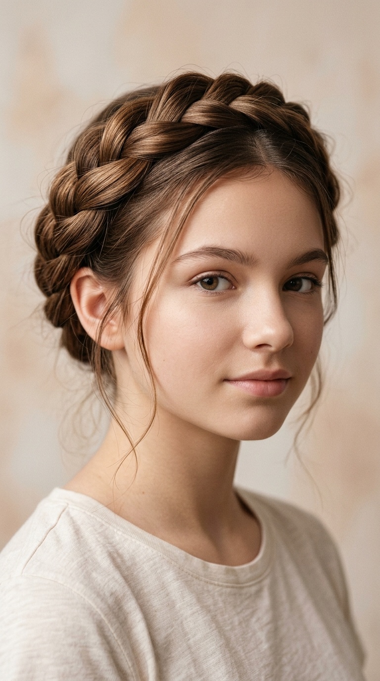 Twisted Crown Braid